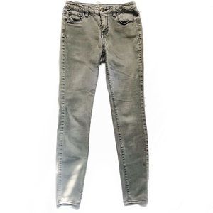 Bullhead Co. Gray Mid-Rise Skinniest Jeans